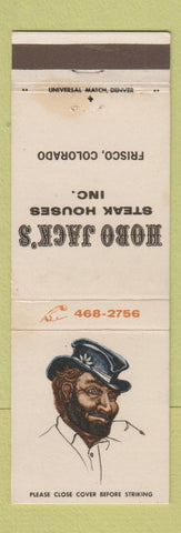 Matchbook Cover - Hobo Jack's Steak House Pueblo Colorado WEAR