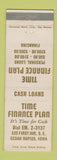 Matchbook Cover - Time Finance Plan Cedar Rapids IA
