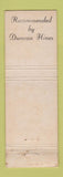 Matchbook Cover - AD Norton The Den Erie PA WEAR