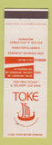 Matchbook Cover - Toke Cleaners Fargo ND Moorhead MN WEAR