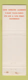 Matchbook Cover - Toke Cleaners Fargo ND Moorhead MN WEAR