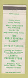 Matchbook Cover - Larry's Package Liquor Middlebury CT