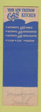 Matchbook Cover - Pink Kitchen Gas Muskegon MI