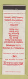 Matchbook Cover - Drehmann Paving Flooring Atlanta GA Montclair NJ WEAR