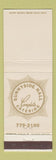 Matchbook Cover - Sunnyside Hall Catering