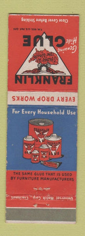 Matchbook Cover - Franklin Glue Columbus OH