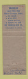 Matchbook Cover - Franklin Glue Columbus OH