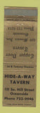 Matchbook Cover - Hide A Way Tavern Copper Door Oceanside CA WEAR