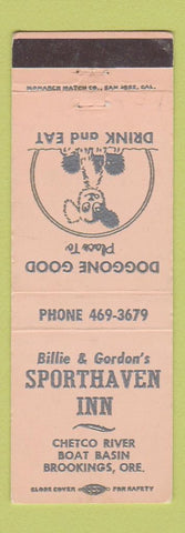 Matchbook Cover - Sporthaven Inn Brookings OR