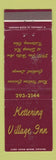 Matchbook Cover - Kettering Village Inn OH WEAR