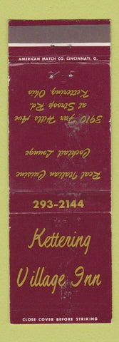 Matchbook Cover - Kettering Village Inn OH WEAR