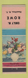 Matchbook Cover - Emily M Rowe Hamilton NY flowers