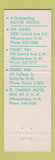 Matchbook Cover - Motels Albuquerque NM Sands Desert Inn El Camino WEAR