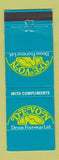 Matchbook Cover - Devon Footwear Shoes New Zealand WEAR
