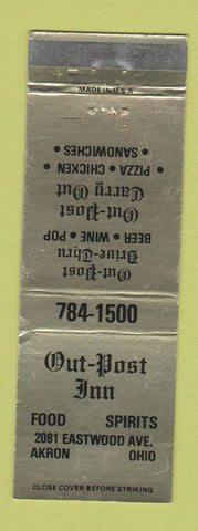 Matchbook Cover - Out Post Inn Akron OH