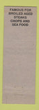 Matchbook Cover - The So Ho Restaurant Springfield IL WEAR