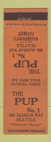 Matchbook Cover - The Pup Seattle WA  bar? WEAR