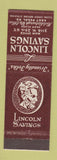Matchbook Cover - Lincoln Savings Cleveland OH Abraham