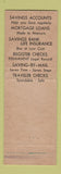 Matchbook Cover - Franklin Savings Bank Boston MA Ben WEAR