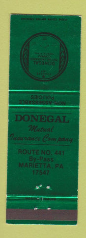 Matchbook Cover - Donegal Mutual Insurance Marietta PA