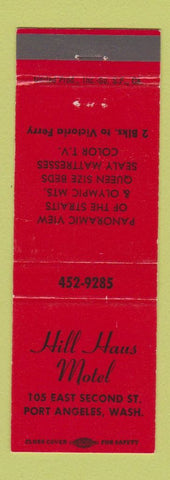 Matchbook Cover - Hill Haus Motel Port Angeles WA