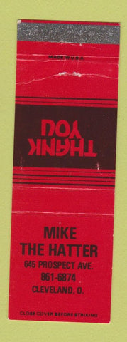 Matchbook Cover - Mike The Hatter Cleveland OH RED WEAR