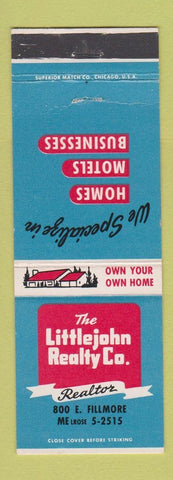 Matchbook Cover - Littlejohn Real Estate Colorado Springs