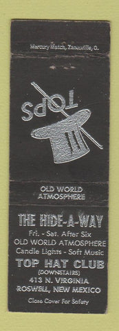 Matchbook Cover - The Hide A Way Roswell NM