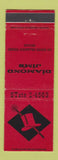 Matchbook Cover - Diamond Jims Chicago IL