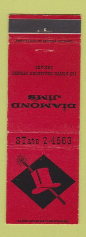 Matchbook Cover - Diamond Jims Chicago IL