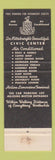 Matchbook Cover - Hotel Webster Hall Pittsburgh PA