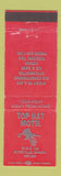 Matchbook Cover - Top Hat Motel Ritzville WA