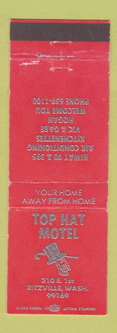 Matchbook Cover - Top Hat Motel Ritzville WA