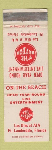 Matchbook Cover - The Button Fort Lauderdale FL WORN