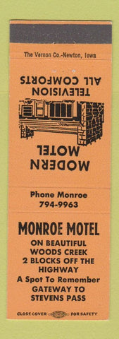 Matchbook Cover - Monroe Motel Monroe WA?