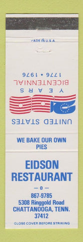 Matchbook Cover - Edison Restaurant Chattanooga TN 1976