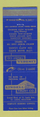 Matchbook Cover - Lindell Trust Company St Louis MO