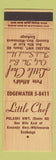 Matchbook Cover - Pete Affeld's Little Chef