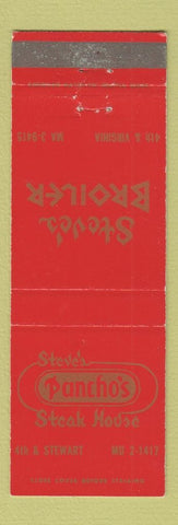 Matchbook Cover - Steve's Pacho's Steak House