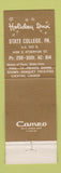 Matchbook Cover - Pub Restaurant Holiday Inn State College PA