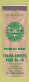 Matchbook Cover - Travis Amvets Veterans of WWII WI?
