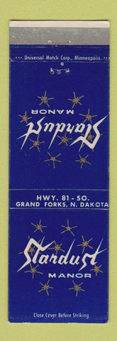 Matchbook Cover - Stardust Manor Grand Forks ND