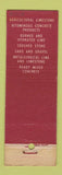 Matchbook Cover - Marble Cliff Quarries Columbus OH Sand Gravel
