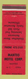 Matchbook Cover - Manteo Motel Corp NC WEAR