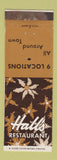 Matchbook Cover - Halls Restaurant WEAR