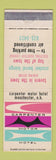 Matchbook Cover - Carpenter Motor Hotel Manchester NH