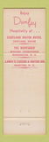 Matchbook Cover - Carpenter Motor Hotel Manchester NH