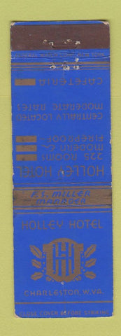 Matchbook Cover - Holley Hotel Charleston WV FEDERAL LONG WEAR