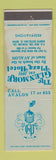 Matchbook Cover - Glenmore Plaza Hotel Avalon Santa Catalina Island CA STAINED