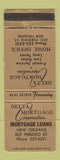 Matchbook Cover - Delta Mortgage Corp New Orleans LA WEAR